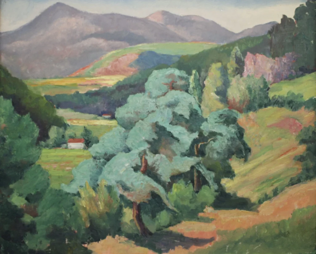 N°107 Les cèdres, Murols 1936, 61 x 50cm_huge